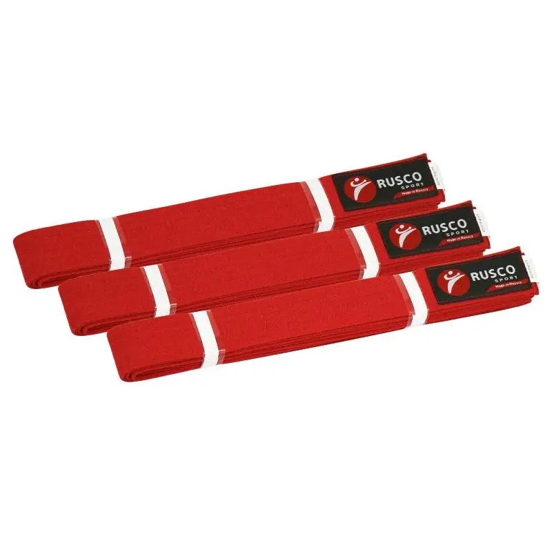 Пояс для единоборств Rusco Sport красный от магазина Супер Спорт